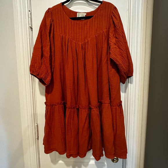 Anthropologie Saturday Sunday Dress, Large, Rust - Picture 3 of 3